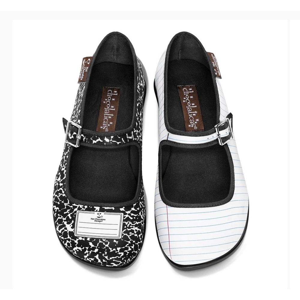 Hot Chocolate Design Chocolaticas Notebook Mary Jane Flats Shoes 37 US 7 quirky